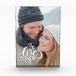 I Love You. Valentine's Day Custom  Photo Block