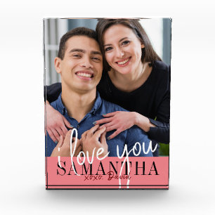 I Love You Valentine's Day Photo Block
