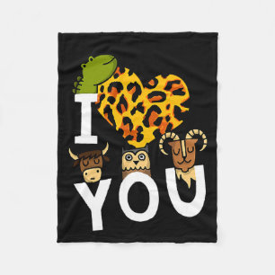 I Love You Valentines Day Romance For Fleece Blanket