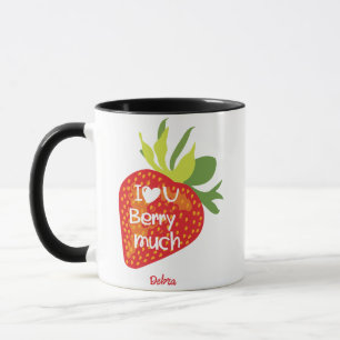 I love you valentine's day Strawberry  Mug