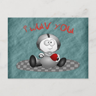 I Love You Valentine's Postcard