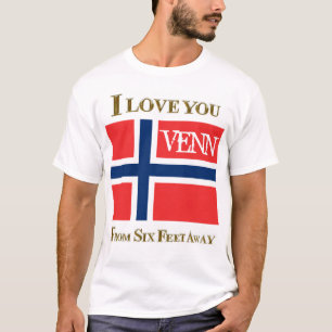 I LOVE YOU VENN FROM SIX FEET AWAY T-Shirt