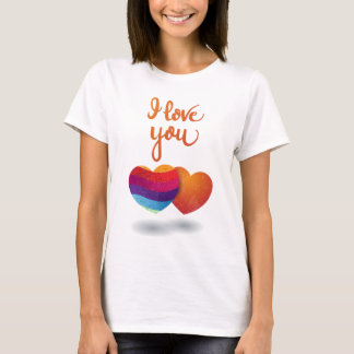 I love You with Couple of Hearts T-Shirt