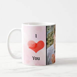 I Love You with Personal Photo Coffee Mug