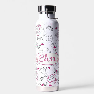 I love you with the option to customize water bottle