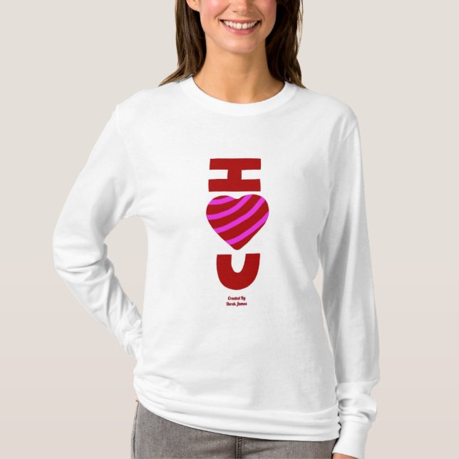 I Love You Women's Long Sleeve Shirt (Front)