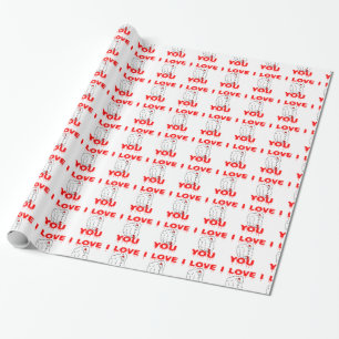 I Love You Wrapping Paper