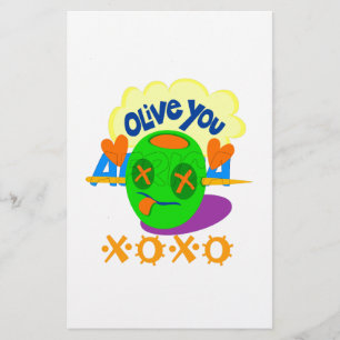 I Love You XOXO beautiful amazing Graphic text Art Stationery