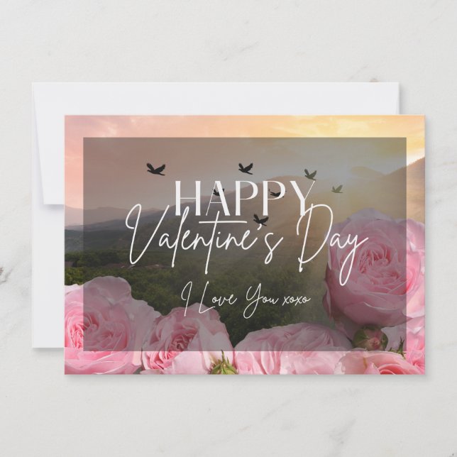 I Love You XOXO Happy Valentine's Day Card (Front)