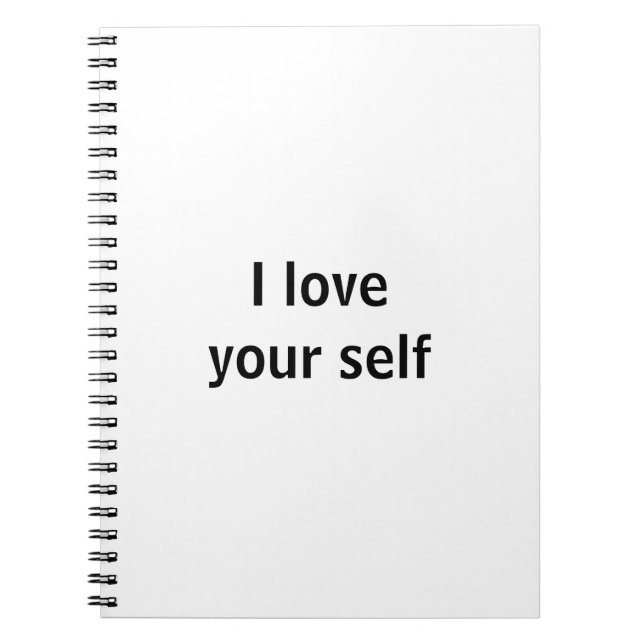 I love your self notebook (Front)