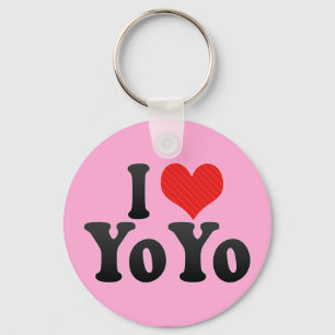 I Love YoYo Key Ring