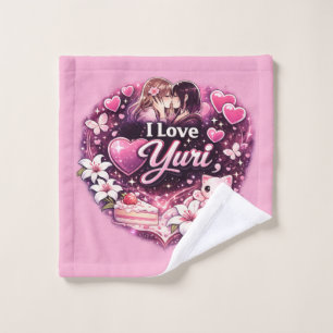 I Love Yuri Kawaii Girls’ Love Anime Aesthetic Bath Towel Set