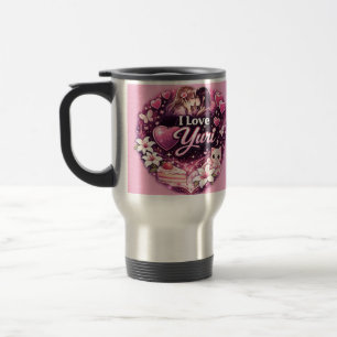 I Love Yuri Kawaii Girls’ Love Anime Aesthetic Travel Mug