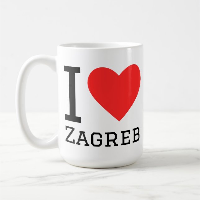 I love Zagreb  Coffee Mug (Left)