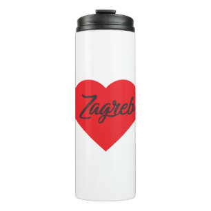 I Love Zagreb - Croatia Thermal Tumbler