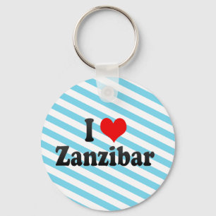 I Love Zanzibar, Tanzania Key Ring