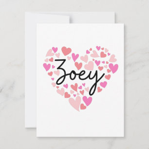 I love Zoey Thank You Card