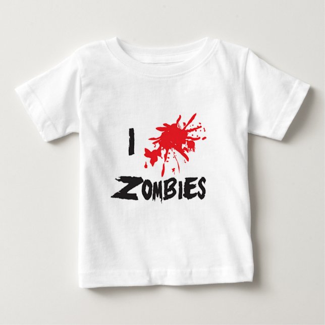 I Love Zombie Baby T-Shirt (Front)