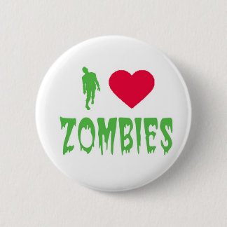 I LOVE ZOMBIES Button