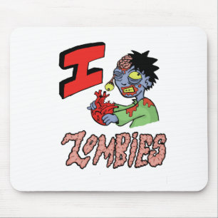 I LOVE ZOMBIES finished 3 Mouse Pad