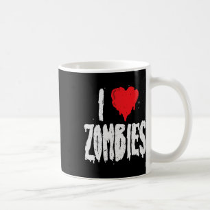 I Love Zombies - Halloween Holiday Zombie Lover Qu Coffee Mug
