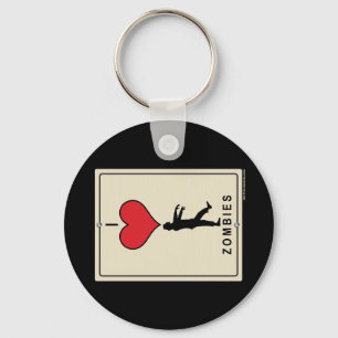 I Love Zombies Key Ring