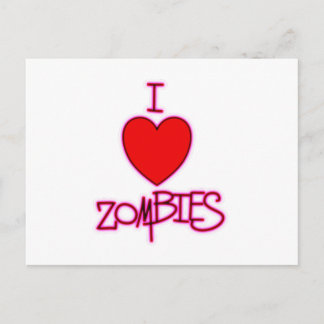 I Love Zombies! Postcard