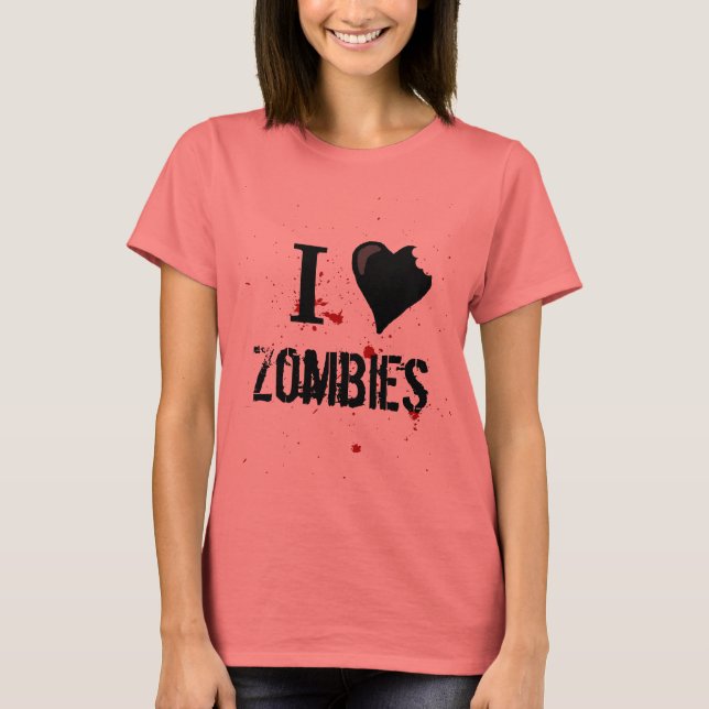 I Love Zombies Shirt (Front)