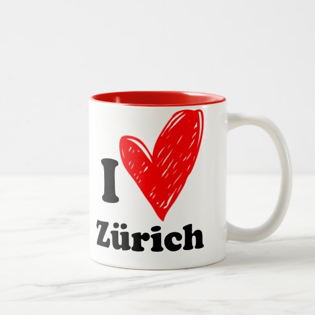 I love Zürich Two-Tone Coffee Mug (Right)