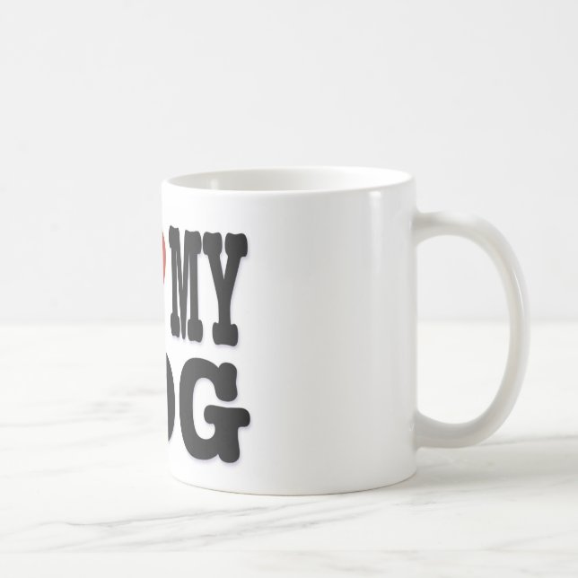 I LOVEMY DOG COFFEE MUG (Right)