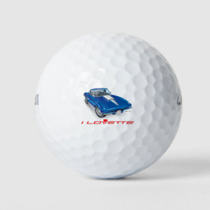 I LOVETTE UNIQUE CAR DESIGN GOLF BALLS