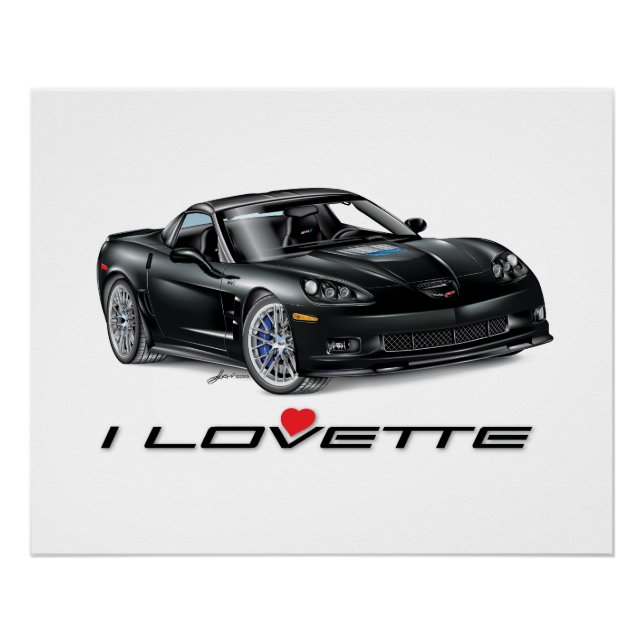 I LOVETTE UNIQUE CAR DESIGN POSTER (Front)