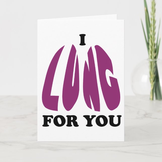 I Lung For You Holiday Card (Front)