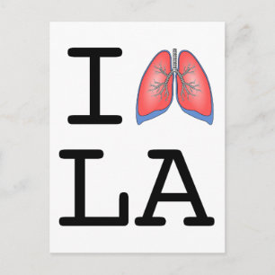 I Lung L.A. (Los Angeles Smog Joke) Postcard