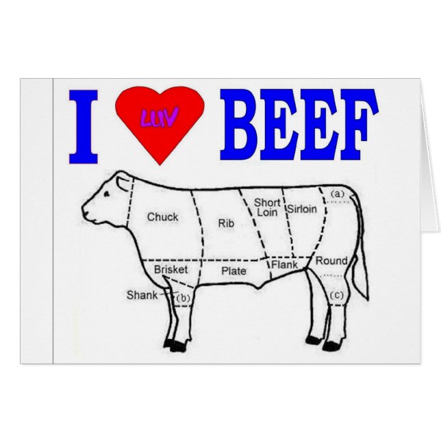 I LUV BEEF (Front Horizontal)