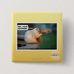 I luv dis new shampoo 15 cm square badge