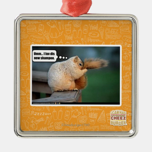 I luv dis new shampoo metal tree decoration (Front)