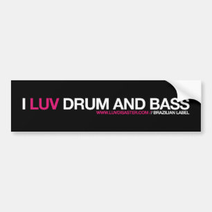I LUV DNB STICKER