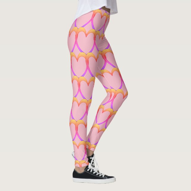 I luv Pink /Compression Fit Leggings (Right)