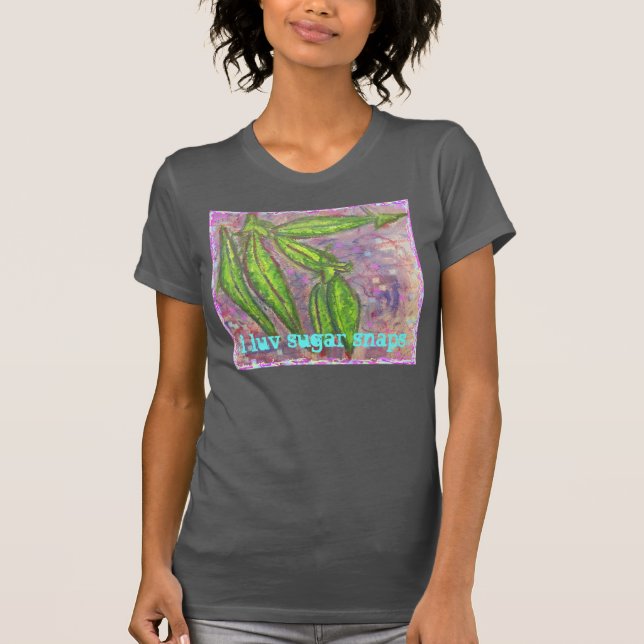 i luv sugar snaps T-Shirt (Front)