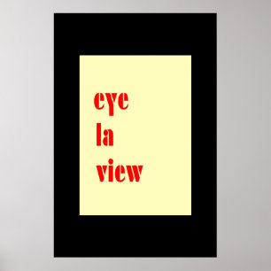 I LUV U Card  Poster