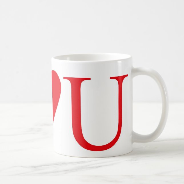 I LUV U COFFEE MUG (Right)