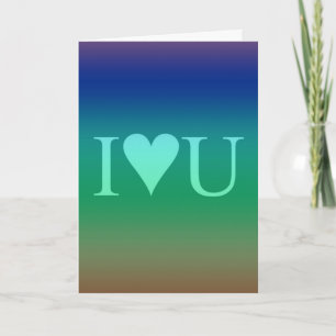 I LUV U HOLIDAY CARD