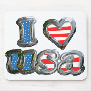 I Luv USA Mouse Pad