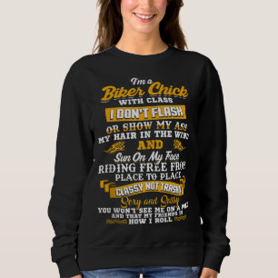 I’m A Biker Chick Gift For Motorbike Lovers Sweatshirt