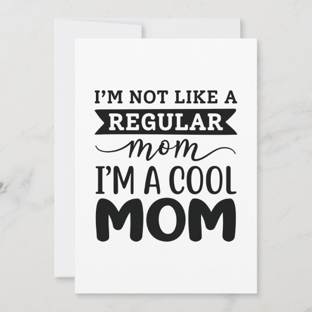 I’m A Cool Mum Thank You Card (Front)
