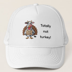 I’m a Cow Turkey Funny Thanksgiving Disguise Trucker Hat