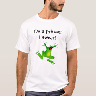 I’m a Fairy Tale Prince Funny Green Frog Cartoon T-Shirt