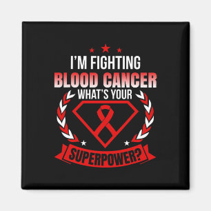 I’m A Fighter Blood Cancer Ribbon Awareness Magnet