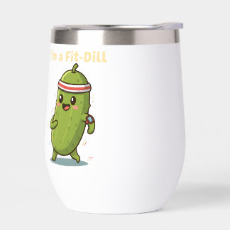 I’m a Fit-Dill! Funny Fitness Pickle Pun Design |